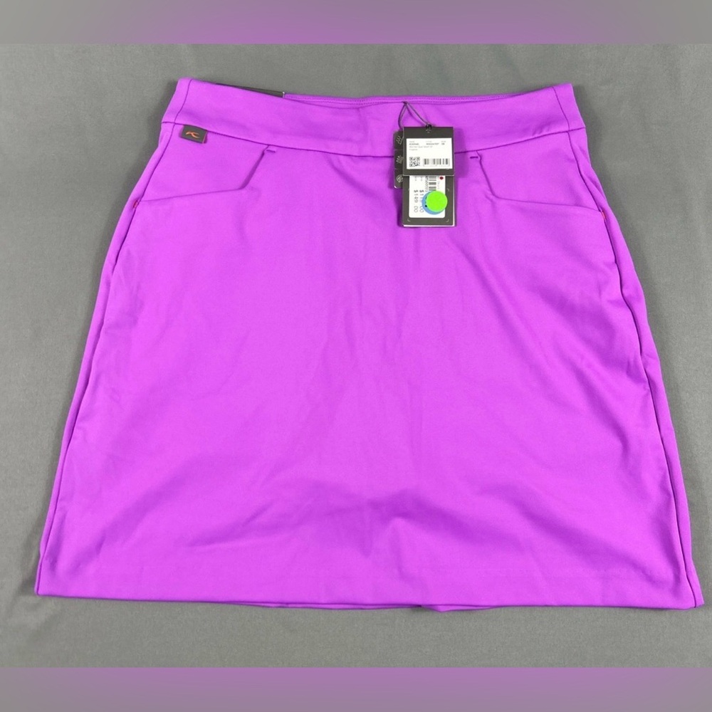 KJUS Womens Golf Skort Susi Small Purple Polyester Spandex